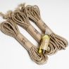 3 cordes de shibari japonaises Ogawa et 1 huile jojoba pure
