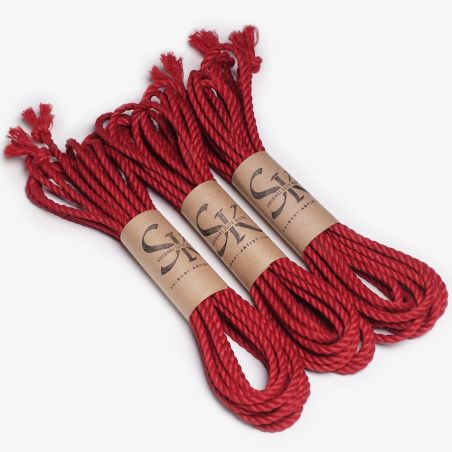 Red Shibari Rope by Seb Kinbaku