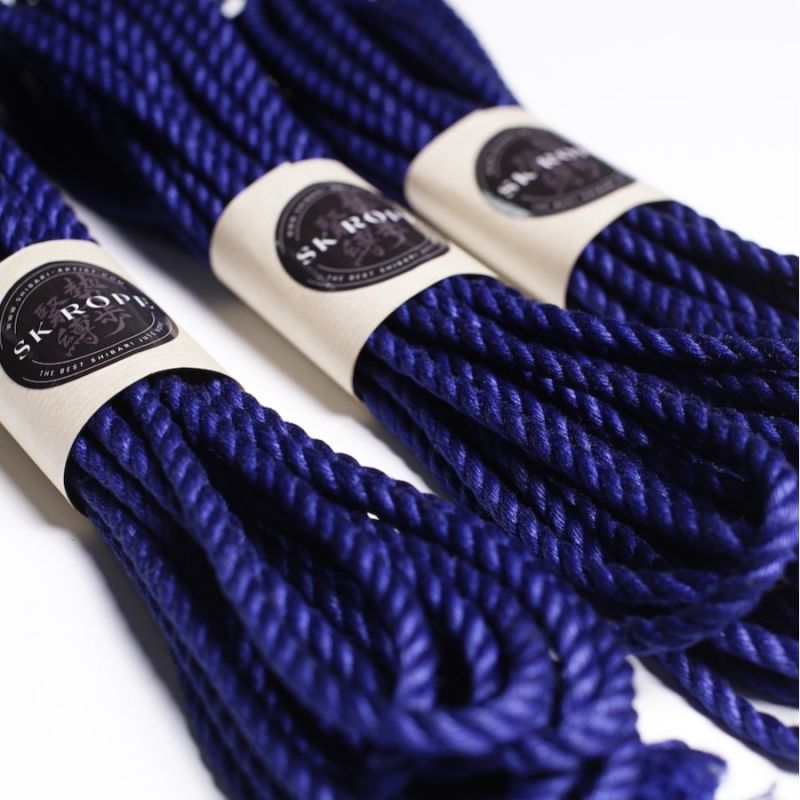 Corde Shibari Bleue SK – Jute Japonaise 6 mm x 8 m