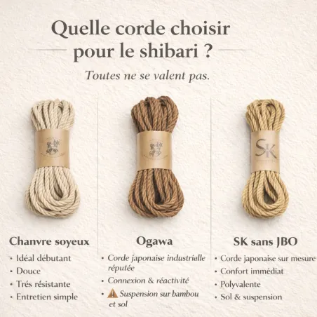 Choisir sa corde de shibari