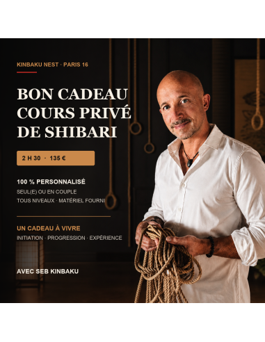Bon cadeau pour un cours privé de Shibari avec Seb Kinbaku à Paris