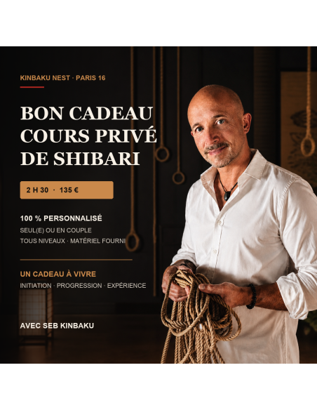 Bon cadeau pour un cours privé de Shibari avec Seb Kinbaku à Paris
