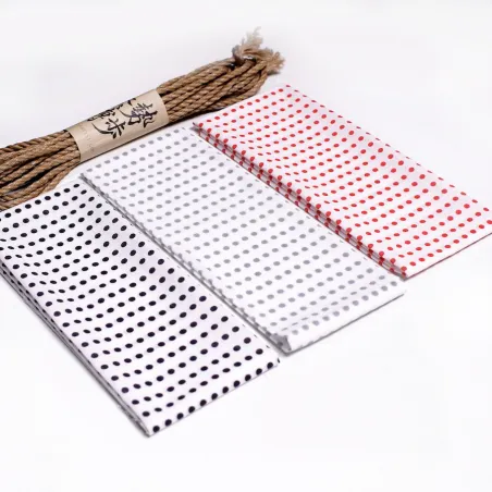 Tenugui Japonais Mame Shibori