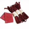 Kit 3 cordes shibari rouge et tenugui