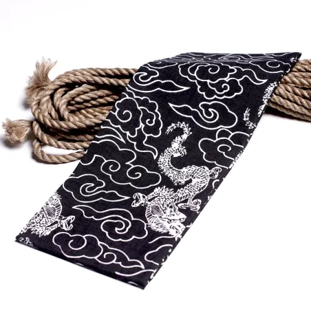Japanese Dragon Tenugui 🇯🇵 | Traditional Cotton Cloth for Shibari