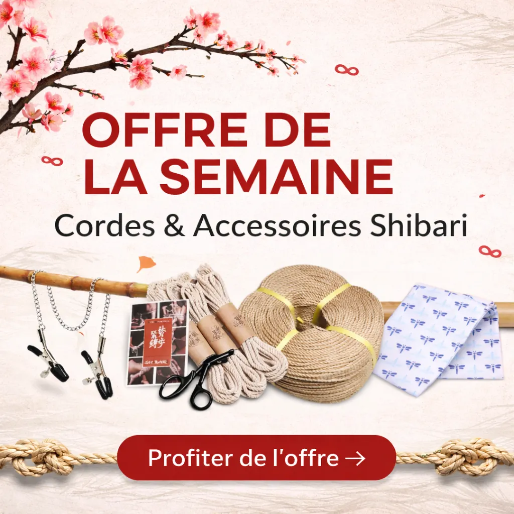 Offre de la semaine Shibari : selection de cordes et accessoires