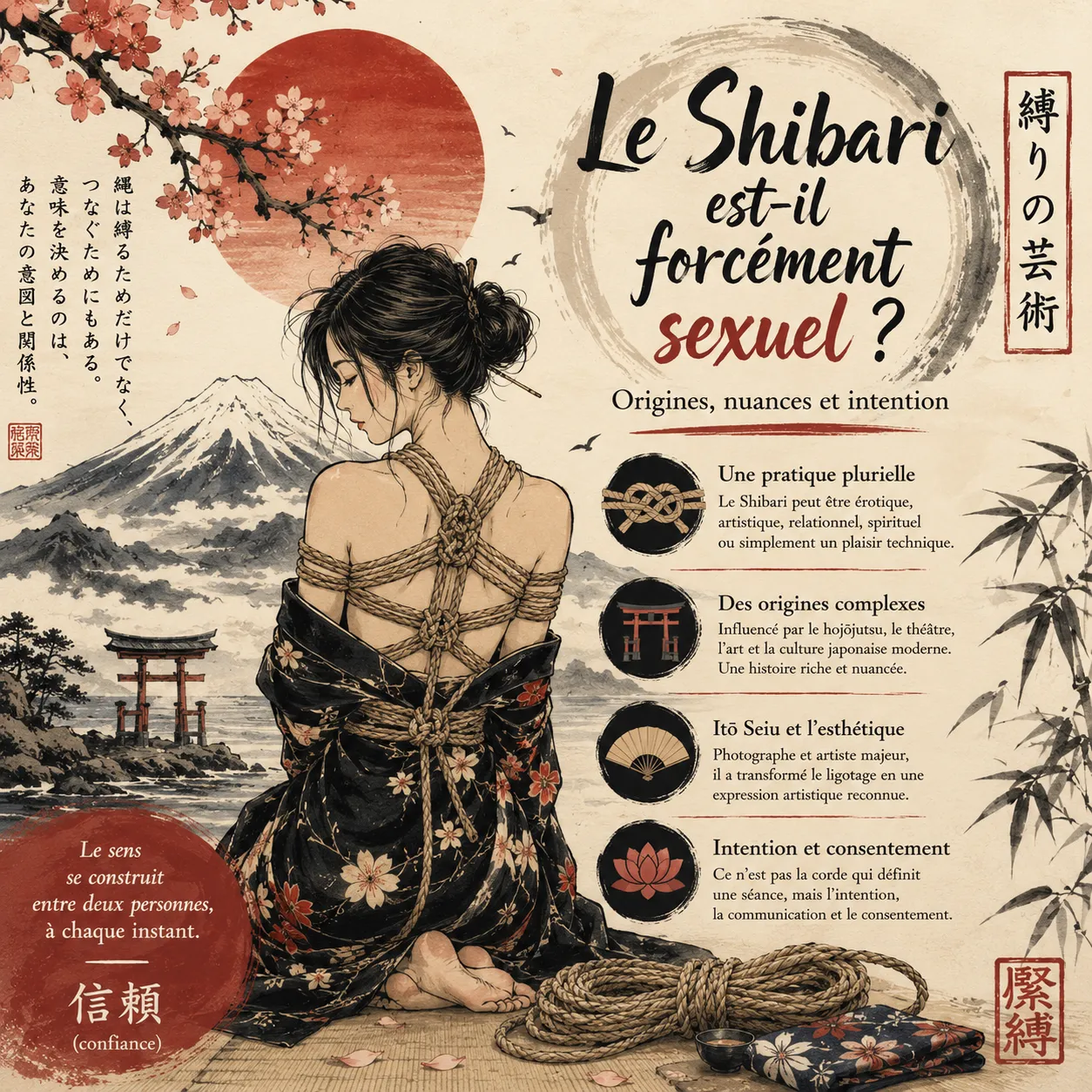 Le Shibari est-il forcément sexuel ?