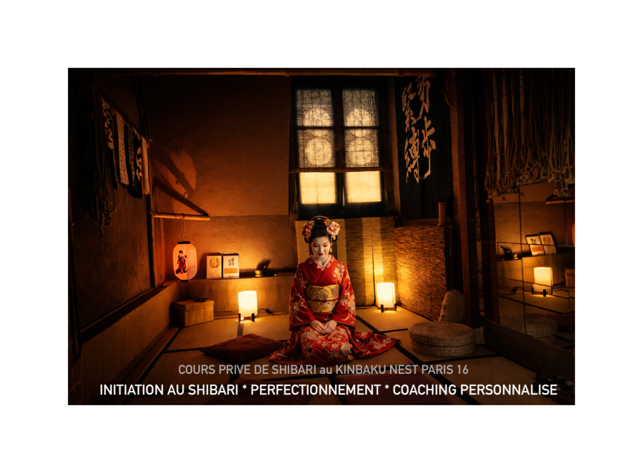 Cours Privés de Shibari avec Seb Kinbaku au Kinbaku Nest Paris 16. Initiation au shibari, perfectionnement et coaching de vie
