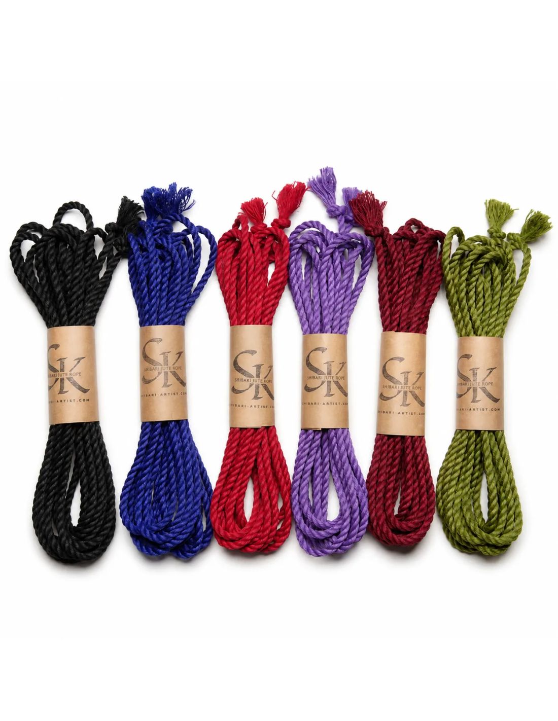 Coloured Japanese jute Shibari rope
